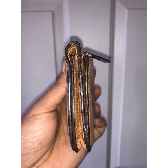 Michael Kors MK Jet Set Tan Brown Travel Carryall Card Case Wallet - Picture 5 of 8